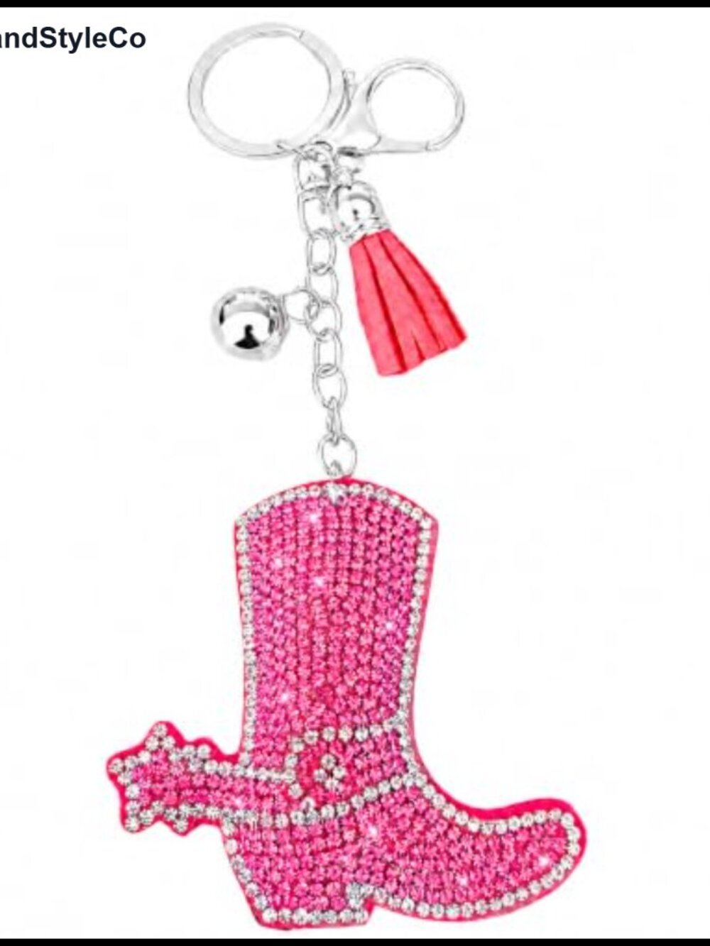 Rhinestone Bling Keychain Purse Charm Backpack Keyring Gift for Her